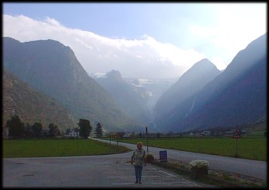 Als je goed kijkt zie je een gletscher