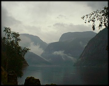 Osterbövatnet in de mist